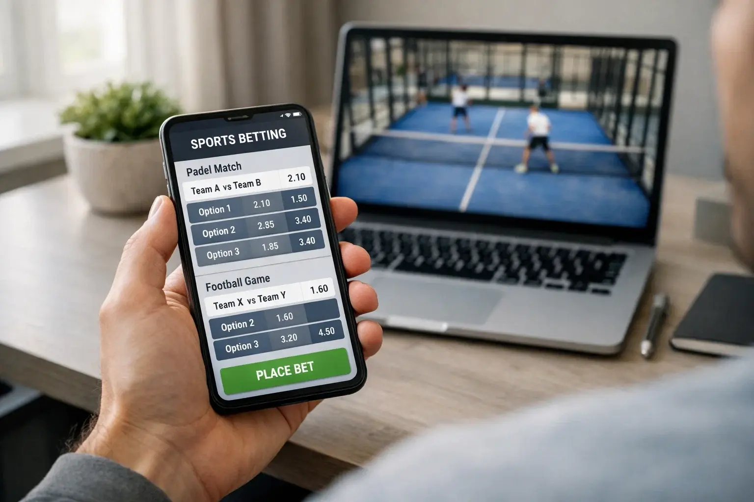 Tipos de mercados de apuestas disponibles en partidos de pádel